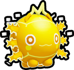 Shiny Golden Holographic Axolotl Ball Pet