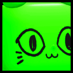 Rainbow Huge Green Balloon Cat Pet