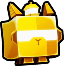 Golden Cyborg Capybara Pet
