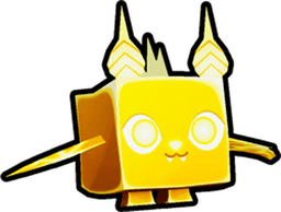 Shiny Golden Lightning Bat Pet