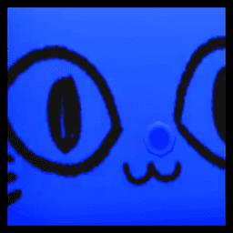 Shiny Rainbow Titanic Blue Balloon Cat Pet