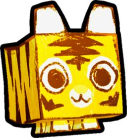 Shiny Golden Doodle Tiger Pet
