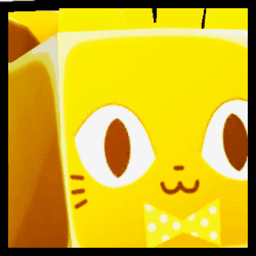 Shiny Golden Huge Easter Cat Pet