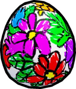 Doodle Flower Egg Egg