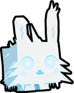 Rainbow North Pole Bunny Pet
