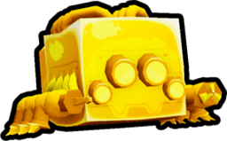 Shiny Golden Cyberpunk Spider Pet