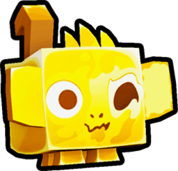 Shiny Golden Blurred Monkey Pet