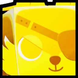 Golden Huge Warrior Wolf Pet