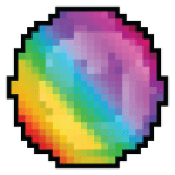 Pixel Rainbow Gem Misc