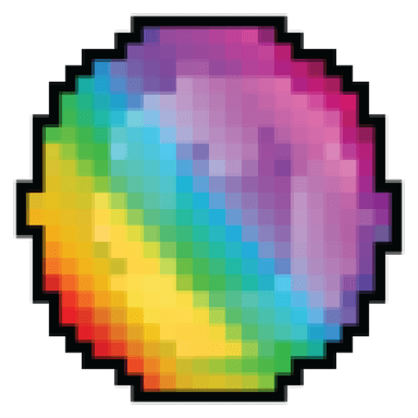 Pixel Rainbow Gem