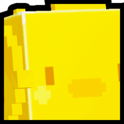 Golden Huge Pixel Chick Pet