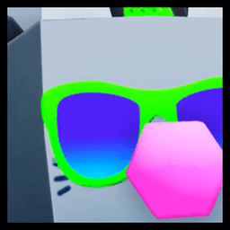Shiny Rainbow Huge Cool Cat Pet
