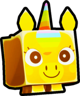 Golden Rainbow Unicorn Pet