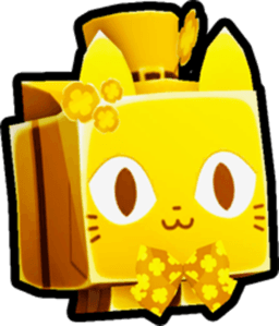 Shiny Golden Leprechaun Cat Pet