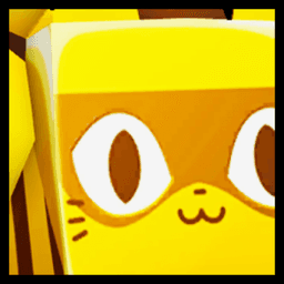 Shiny Golden Huge Robber Cat Pet