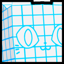 Huge Wireframe Cat Pet