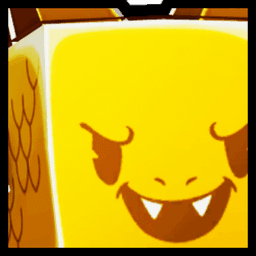 Shiny Golden Huge Cartoon Demon Pet