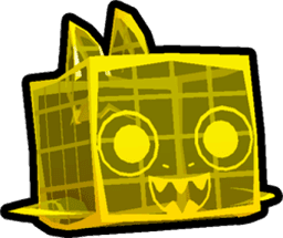 Golden Hologram Shark Pet