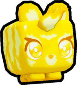 Shiny Golden Kawaii Tiger Pet