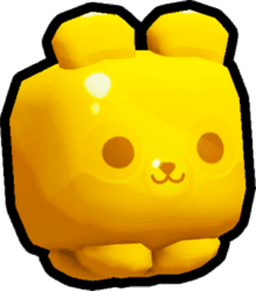 Shiny Golden Gummy Bear Pet