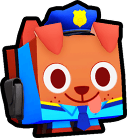 Shiny Rainbow Police Dog Pet