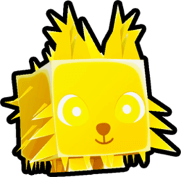 Shiny Golden North Pole Wolf Pet