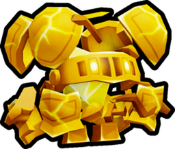 Shiny Golden Knight Golem Pet