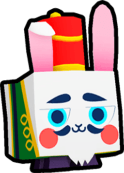 Rainbow Nutcracker Bunny Pet