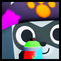 Shiny Rainbow Huge Graffiti Raccoon Pet