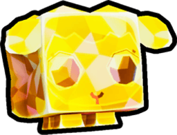 Shiny Golden Mosaic Lamb Pet