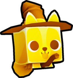Shiny Golden Broomstick Corgi Pet