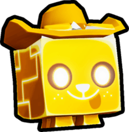 Shiny Golden Tech Yee-haw Dog Pet
