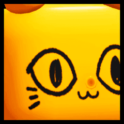 Rainbow Huge Orange Balloon Cat Pet
