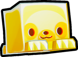 Shiny Golden Anaglyph Sloth Pet