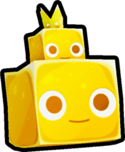 Shiny Golden Stacked King Slime Pet