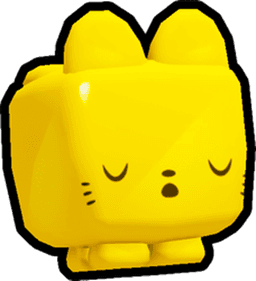 Golden Emoji Cat Pet
