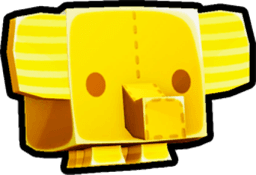 Golden Plushie Elephant Pet