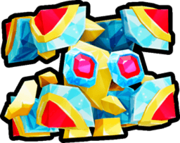 Shiny Rainbow Treasure Golem Pet