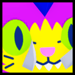 Shiny Rainbow Titanic Jurassic Feline Pet