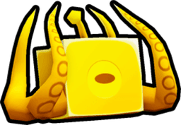 Shiny Golden Alien Octopus Pet