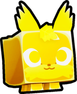 Shiny Golden Pixie Fox Pet
