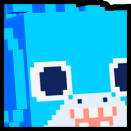 Shiny Huge Pixel Shark Pet