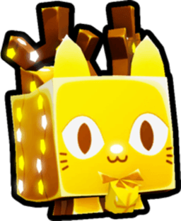 Shiny Golden Reindeer Cat Pet