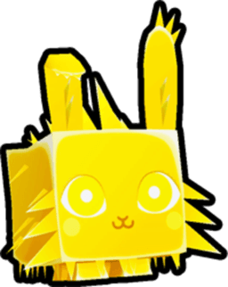 Shiny Golden North Pole Bunny Pet