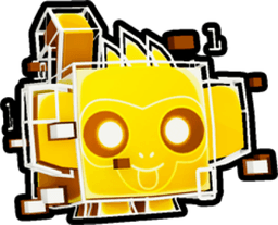 Shiny Golden Matrix Monkey Pet