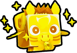 Shiny Golden Holiday Pegasus Pet