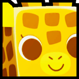 Shiny Golden Huge Giraffe Pet