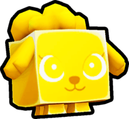 Shiny Golden Pink Poodle Pet