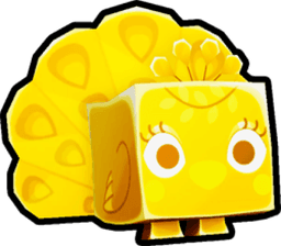 Shiny Golden Heavenly Peacock Pet