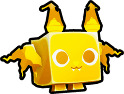 Shiny Golden Charred Bat Pet